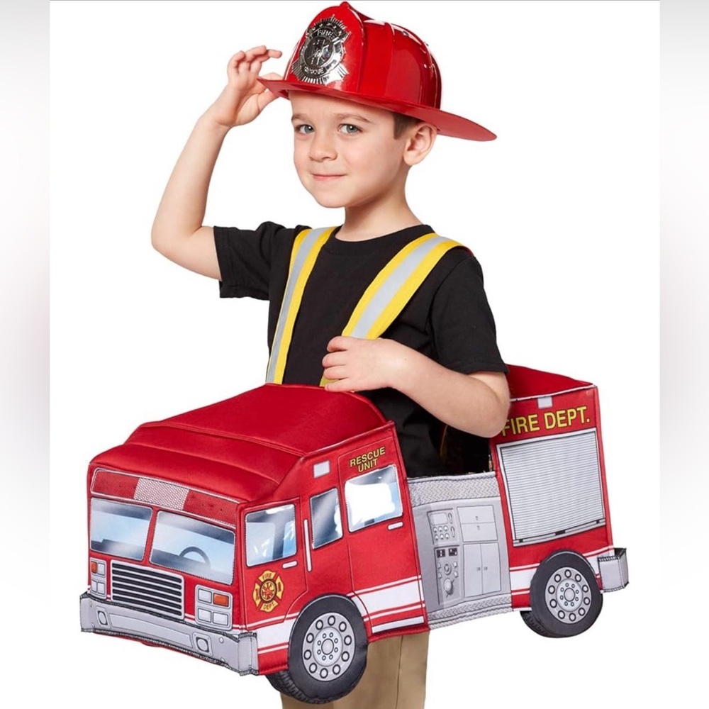 kids light-up fire truck costume